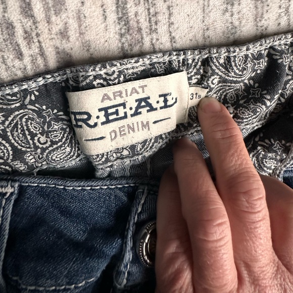 Ariat real denim low rise bootcut jeans size 32 S - Picture 1 of 3